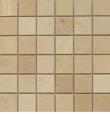 Crema Marfil Marble Mosaic 2x2